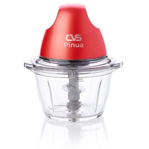 CVS DN 3361 Pinua Çift Bıçaklı Kırmızı Boyalı Cam Gıda Doğrayıcı