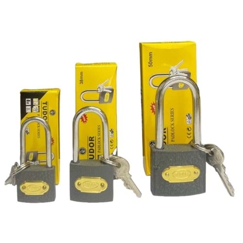 TUDOR ASMA KİLİT GRİ UZUN 25MM