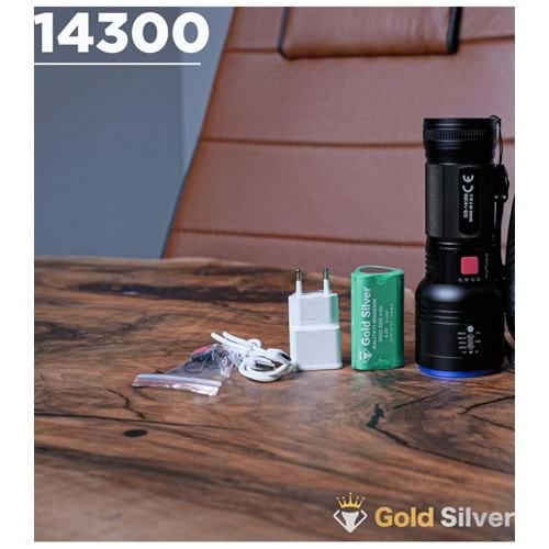 GOLD SILVER 30W ŞARJLI EL FENERİ