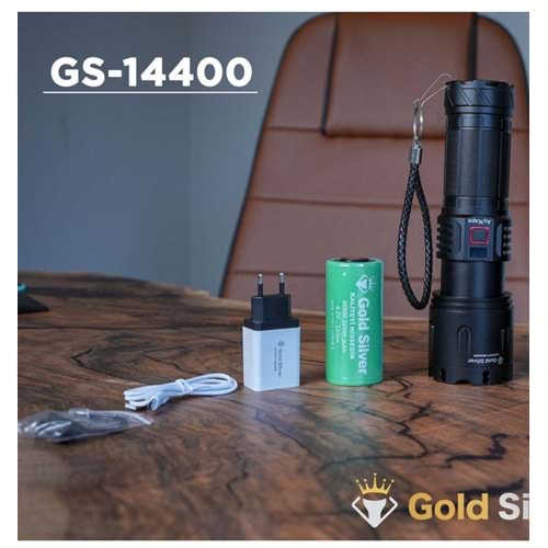 GOLD SILVER 80W 32000 MAH ŞARJLI EL FENERİ