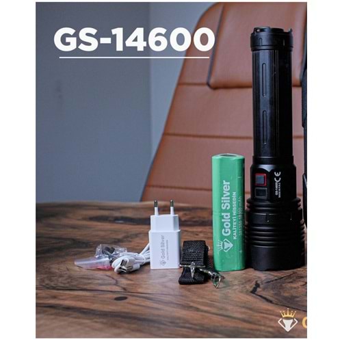GOLD SILVER 80W 18000 MAH ŞARJLI EL FENERİ
