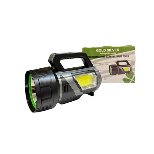 GOLD SILVER 10W ŞARJLI EL FENERİ