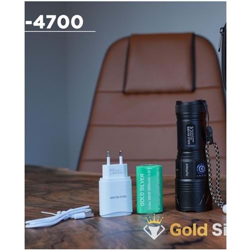 GOLD SILVER 60W ZUMLU ALÜMİNYUM FENER