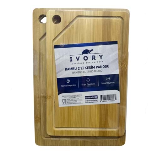 IVORY BAMBU İKİLİ KESİM PANOSU 24*