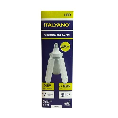 İTALYANO 3 KANATLI LEDLİ AMPUL 45W