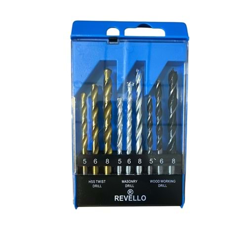 REVELLO MATKAP UCU SETİ KARIŞIK (9 PARÇA)