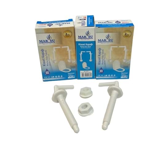KLOZET KAPAĞI VİDASI PLASTİK TAKIM-