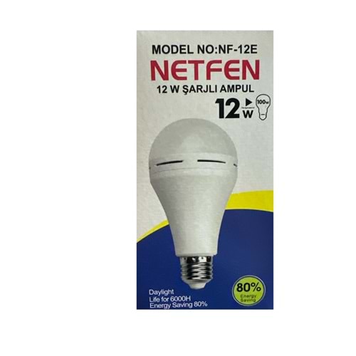 NETFEN 12W ŞARJLI AMPUL