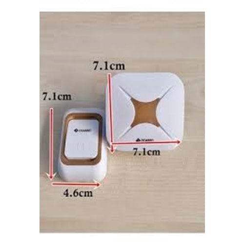 OCASSO FİŞLİ ELEKTRİKLİ KABLOSUZ KAPI ZİLİ