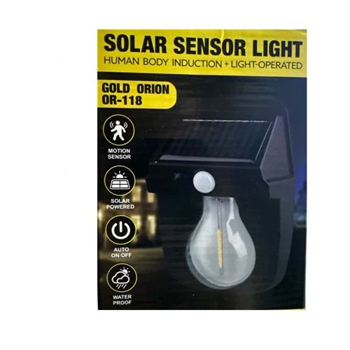 SOLAR SENSOR GÜNEŞ ENERJİLİ AMPUL