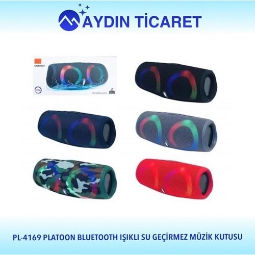 PLATOON BLUETOOTH IŞIKLI SU GEÇİRMEZ MÜZİK KUTUSU