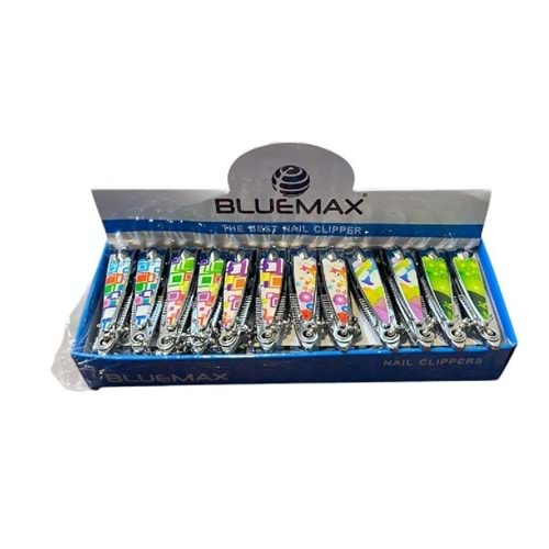 BLUEMAX KÜÇÜK TIRNAK MAKASI RENKLİ 24LÜ