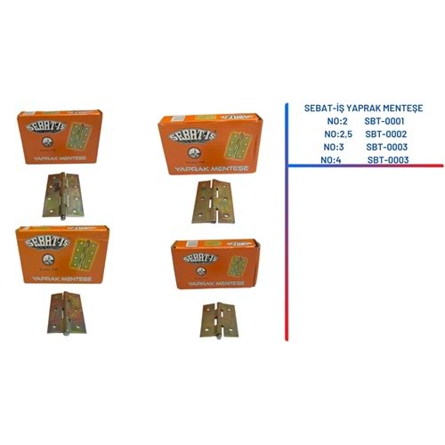 SEBAT-İŞ YAPRAK MENTEŞE 2 NO*75 DZ