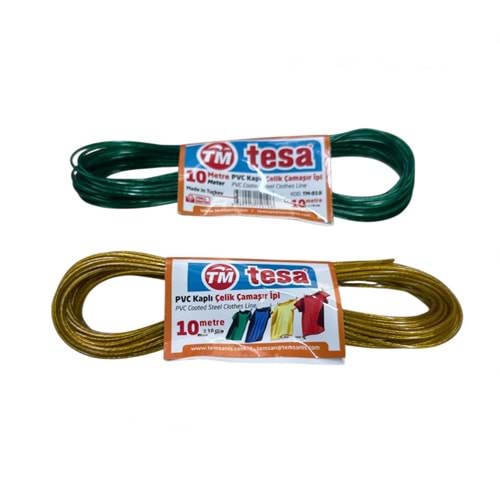 TESA PVC KAPLI ÇELİK ÇAMAŞIR İPİ 10 METRE (12)